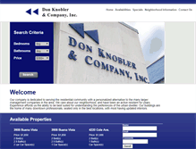 Tablet Screenshot of donknobler.com